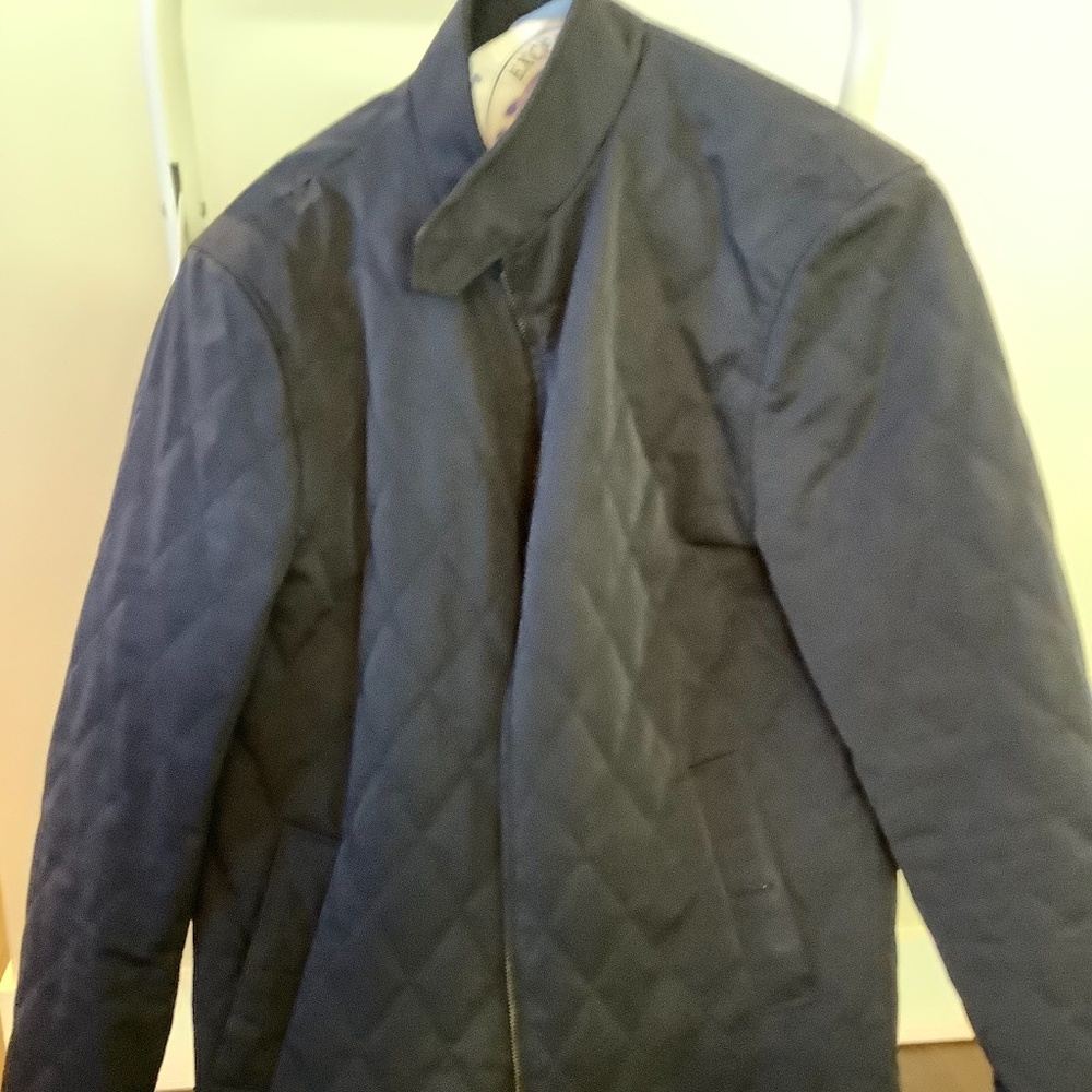 Navy Quilted Jacket Ted Baker